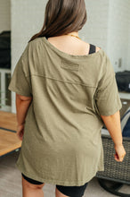 Load image into Gallery viewer, RAE MODE- Let Me Live Relaxed Tee in Army