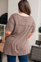 Load image into Gallery viewer, RAE MODE- Let Me Live Relaxed Tee in Brown