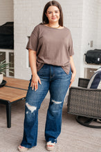 Load image into Gallery viewer, RAE MODE- Let Me Live Relaxed Tee in Brown
