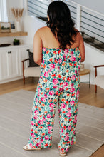 Load image into Gallery viewer, ANDREE'- Life of the Party Floral Jumpsuit in Green