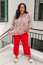 Load image into Gallery viewer, Lizzy Bell Sleeve Top in Lavender Multi Floral- DEAR SCARLETT