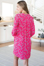 Load image into Gallery viewer, DEAR SCARLETT- Lizzy Dress in Grey and Pink Paisley