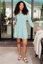 Load image into Gallery viewer, Lizzy Dress in Mint and Magenta- DEAR SCARLETT