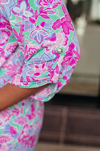 Load image into Gallery viewer, Lizzy Dress in Purple and Pink Floral- DEAR SCARLETT