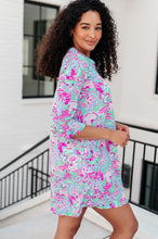 Load image into Gallery viewer, Lizzy Dress in Purple and Pink Floral- DEAR SCARLETT