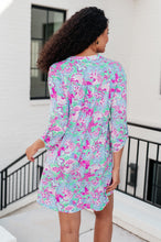 Load image into Gallery viewer, Lizzy Dress in Purple and Pink Floral- DEAR SCARLETT