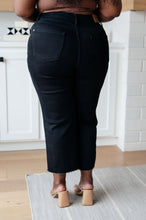 Load image into Gallery viewer, JB Lizzy High Rise Control Top Wide Leg Crop Jeans in Black (Sizes 0-24)