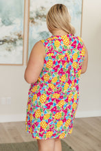 Load image into Gallery viewer, DEAR SCARLETT- Lizzy Tank Dress in Abstract Magenta Pineapple