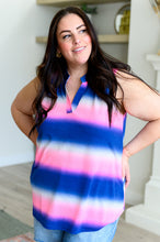Load image into Gallery viewer, DEAR SCARLETT- Lizzy Tank Top in Blue and Pink Haze