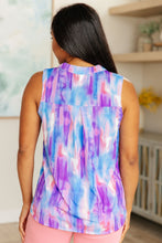 Load image into Gallery viewer, DEAR SCARLETT- Lizzy Tank Top in Lavender and Blue Watercolor