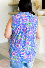 Load image into Gallery viewer, DEAR SCARLETT- Lizzy Tank Top in Royal Bouquet
