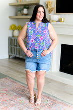 Load image into Gallery viewer, DEAR SCARLETT- Lizzy Tank Top in Royal Bouquet