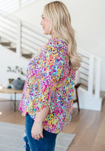 Load image into Gallery viewer, DEAR SCARLETT- Lizzy Top in Magenta and Lime Painted Abstract