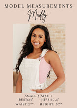 Load image into Gallery viewer, JUDY BLUE- Anna High Rise Garment Dyed Cutoff Shortalls in Ecru