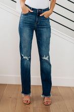 Load image into Gallery viewer, JB Morgan High Rise Distressed Straight Jeans