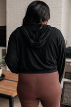 Load image into Gallery viewer, RAE MODE- Morning Run Half Zip Hoodie in Black