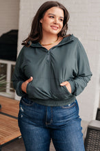 Load image into Gallery viewer, RAE MODE- Morning Run Half Zip Hoodie in Smoked Spruce