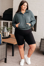 Load image into Gallery viewer, RAE MODE- Morning Run Half Zip Hoodie in Smoked Spruce