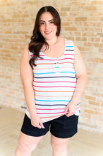 Load image into Gallery viewer, Need A Favor Colorful Henley Tank- 111 NORTH