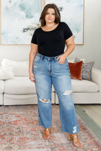 Load image into Gallery viewer, JB Nora High Rise Rigid Magic Destroy Slim Straight Jeans