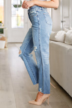 Load image into Gallery viewer, JB Nora High Rise Rigid Magic Destroy Slim Straight Jeans