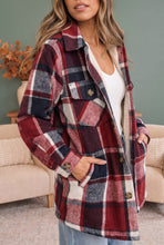 Load image into Gallery viewer, Cozy Cabin Vibes Sherpa Lined Flannel Shacket