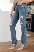 Load image into Gallery viewer, JUDY BLUE- O'Hara Destroyed Straight Jeans