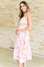Load image into Gallery viewer, Pastel Petals Floral Midi Dress- ANDREE'
