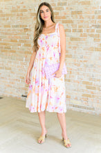 Load image into Gallery viewer, Pastel Petals Floral Midi Dress- ANDREE'