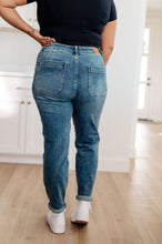 Load image into Gallery viewer, JB Payton Pull On Denim Joggers in Medium Wash (Sizes 0-24)