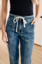 Load image into Gallery viewer, JB Payton Pull On Denim Joggers in Medium Wash (Sizes 0-24)