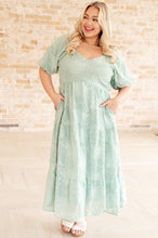 Load image into Gallery viewer, Power of the Babe Tiered Balloon Sleeve Dress- POLAGRAM