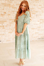 Load image into Gallery viewer, Power of the Babe Tiered Balloon Sleeve Dress- POLAGRAM