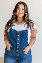 Load image into Gallery viewer, JUDY BLUE- Priscilla High Rise Crop Wide Leg Denim Overalls