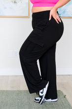 Load image into Gallery viewer, RAE MODE- Race to Relax Cargo Pants in Black