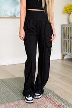 Load image into Gallery viewer, RAE MODE- Race to Relax Cargo Pants in Black