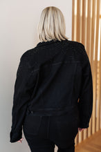 Load image into Gallery viewer, JUDY BLUE- Reese Rhinestone Denim Jacket in Black