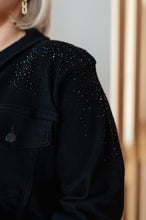 Load image into Gallery viewer, JUDY BLUE- Reese Rhinestone Denim Jacket in Black