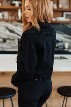 Load image into Gallery viewer, JUDY BLUE- Reese Rhinestone Denim Jacket in Black