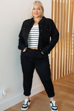 Load image into Gallery viewer, JUDY BLUE- Reese Rhinestone Denim Jacket in Black