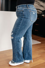 Load image into Gallery viewer, JUDY BLUE- Rose High Rise 90's Straight Jeans in Dark Wash
