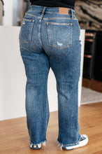 Load image into Gallery viewer, JUDY BLUE- Rose High Rise 90's Straight Jeans in Dark Wash