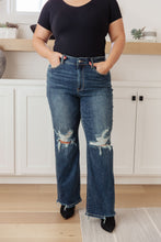 Load image into Gallery viewer, JUDY BLUE- Rose High Rise 90's Straight Jeans in Dark Wash