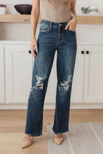 Load image into Gallery viewer, JUDY BLUE- Rose High Rise 90's Straight Jeans in Dark Wash