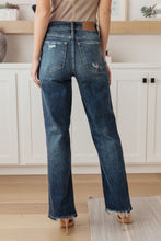 Load image into Gallery viewer, JUDY BLUE- Rose High Rise 90's Straight Jeans in Dark Wash