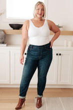 Load image into Gallery viewer, JB Rowena High Rise Pull On Double Cuff Slim Jeans