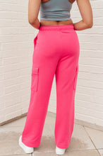 Load image into Gallery viewer, RAE MODE- Run, Don't Walk Cargo Sweatpants in Flamingo Pink