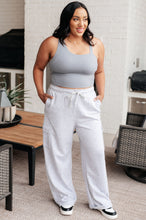 Load image into Gallery viewer, RAE MODE- Run, Don't Walk Cargo Sweatpants in Grey