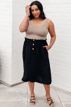 Load image into Gallery viewer, WHITE BIRCH- She's a Scholar Mid-Length Skirt