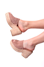Load image into Gallery viewer, Solstice Espadrille Wedge in Blush- CORKY'S